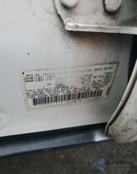 2000 Toyota Rav4 z USA, uszkodzony, nr VIN JT3HP10V3Y7155004